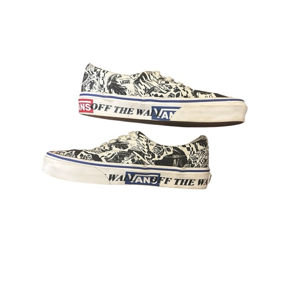 Vans Black and White Graphic Sneakers - Picture 2 of 4